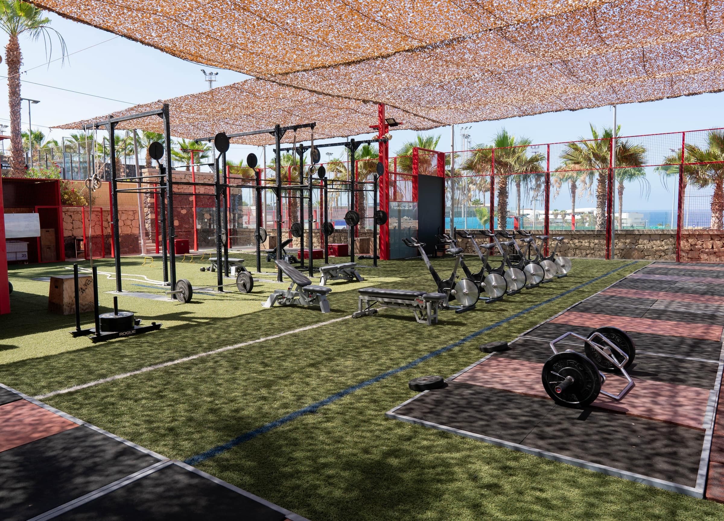 Performance gym used for football-specific strength sessions